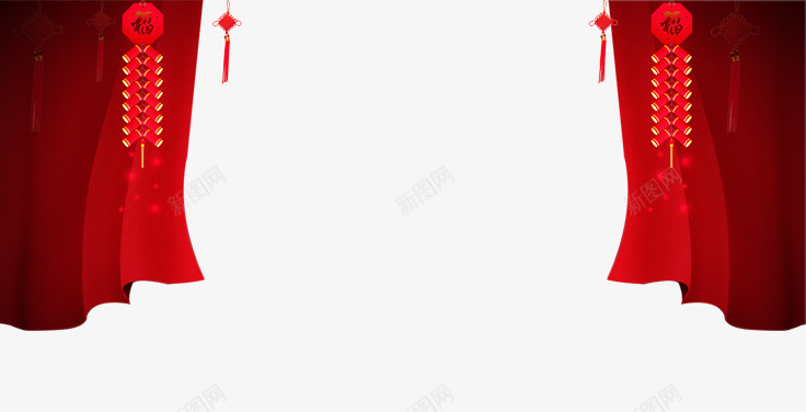 2018年春节喜庆舞台布帘psd免抠素材_88icon https://88icon.com 2018年 喜庆 布帘 帘子 帷幕 春节 舞台