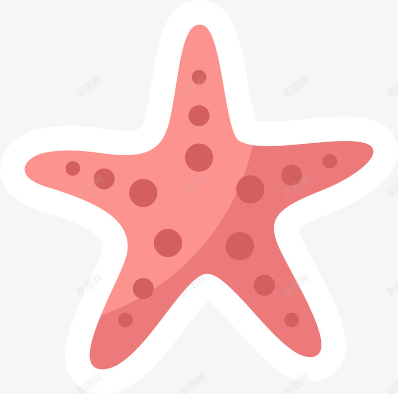 红色卡通扁平海星png免抠素材_88icon https://88icon.com 卡通海星 夏天 夏季 夏日 沙滩 海洋生物 海边 红色海星