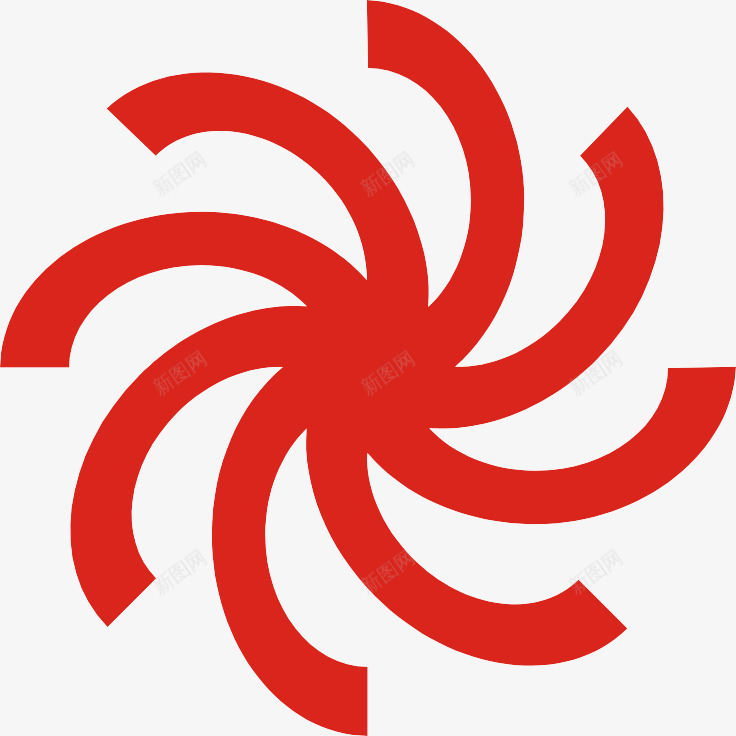 红色半圆组合png免抠素材_88icon https://88icon.com 手绘 眩晕 红色 花型