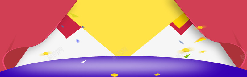 舞台大幕png免抠素材_88icon https://88icon.com 海报 海报背景 红色 舞台