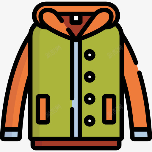 一件扁平化的绿色外衣psd免抠素材_88icon https://88icon.com 一件衣服 保暖 冬季 外套 大衣 扁平化 时尚 棉服