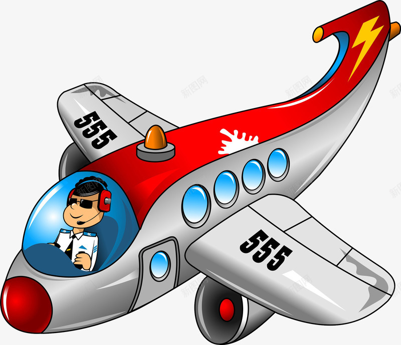 大型客机插画png免抠素材_88icon https://88icon.com 交通运输 大型客机插画 子弹卡通 旅行 螺旋桨 飞机 飞机子弹 飞行员