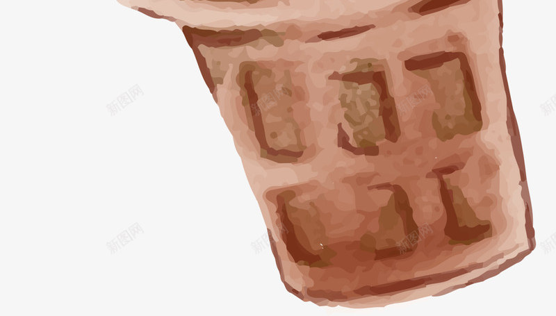 粉色水彩美味甜筒png免抠素材_88icon https://88icon.com 冰淇淋 凉爽夏季 夏天 夏日解暑 水彩甜筒 清凉 雪糕