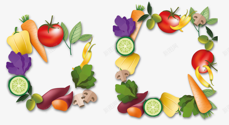 果蔬组合矢量图ai免抠素材_88icon https://88icon.com 水果 组合 蔬菜 矢量图
