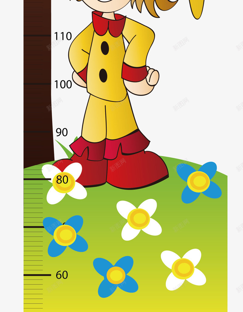 身高尺子矢量图eps免抠素材_88icon https://88icon.com 儿童 儿童身高尺子 小鸟 尺子 树枝 身高尺子 矢量图