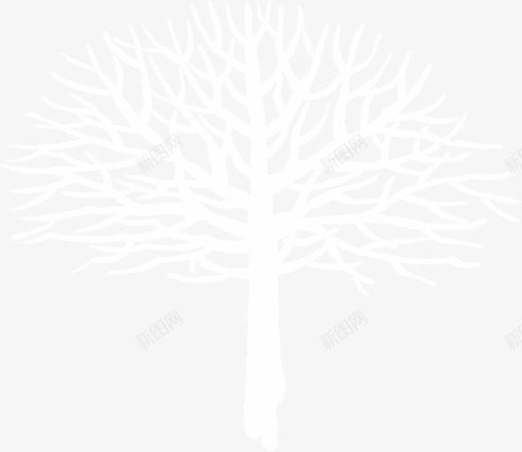 白色树枝创意插画png免抠素材_88icon https://88icon.com 创意 插画 树枝 树枝插画 白色
