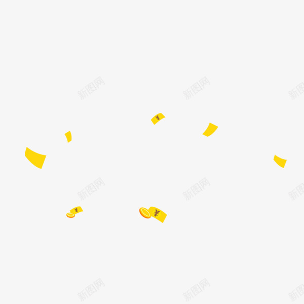 漂浮金币png免抠素材_88icon https://88icon.com 卡通 店铺装饰 金属 金币雨 黄色