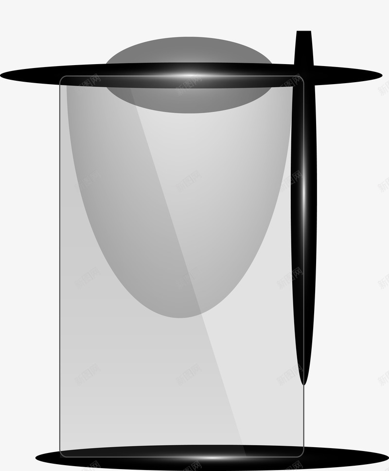 长方形矢量图ai免抠素材_88icon https://88icon.com 光晕 玻璃 透明 长方形 矢量图