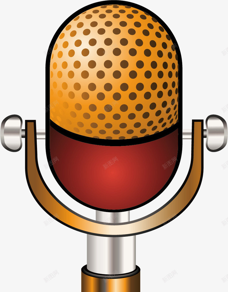 黄色话筒矢量图ai免抠素材_88icon https://88icon.com 电器 舞台 舞台标志 舞台设备 舞台设备标志 话筒 配音标志 矢量图