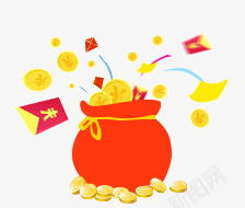 创意淘宝店铺装修红色的钱袋png免抠素材_88icon https://88icon.com 创意 店铺 红色 装修 钱袋