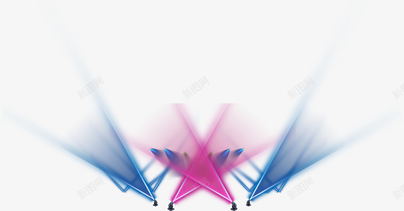 蓝粉色灯光舞台光效png免抠素材_88icon https://88icon.com 灯光 粉色 舞台