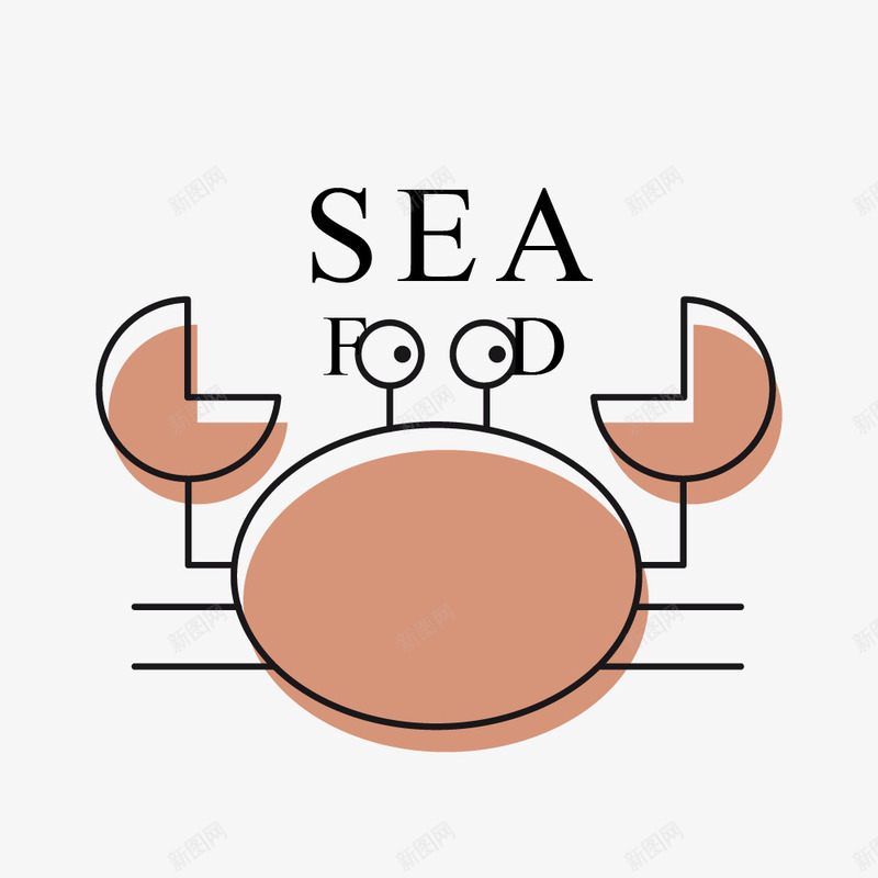 螃蟹海产品店标png免抠素材_88icon https://88icon.com 店标 标签 海产品 淘宝店铺 淘宝店铺店标