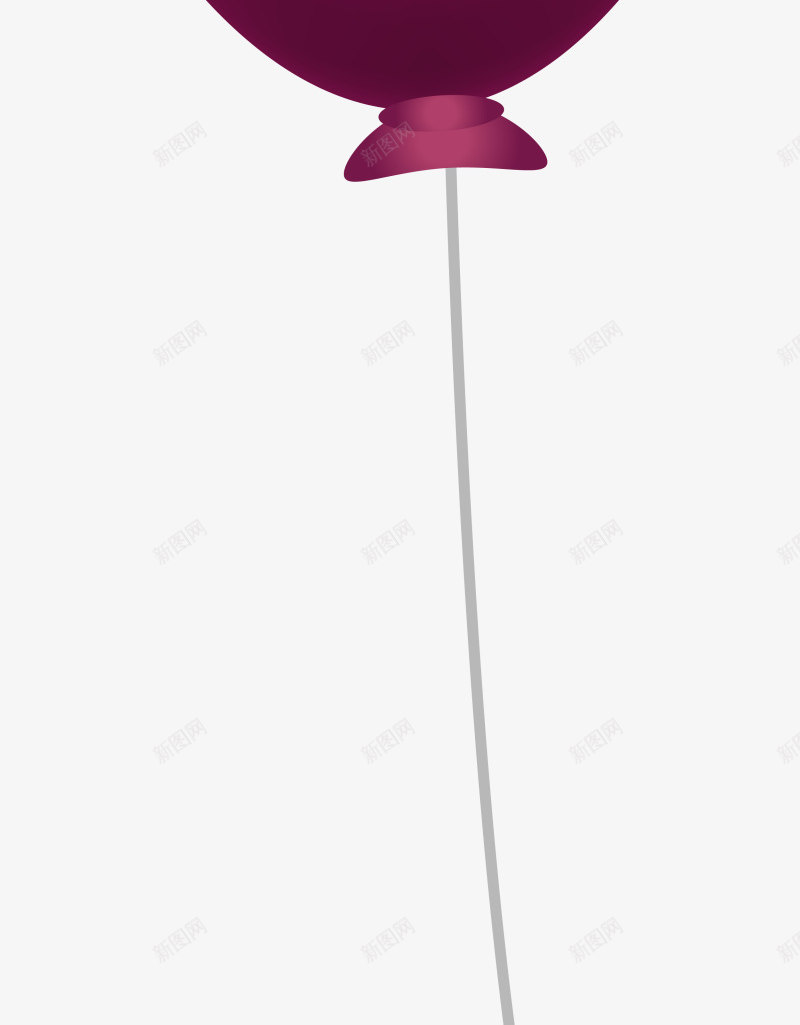 手绘紫色气球绳子png免抠素材_88icon https://88icon.com 光晕 唯美 手绘气球 简约绳子 紫色气球 闪光