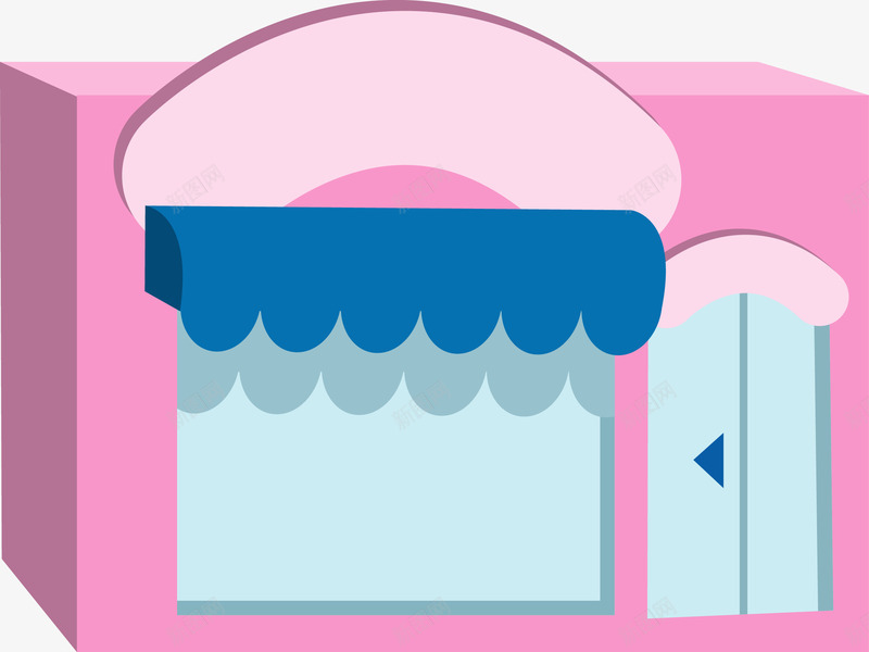粉色店铺矢量图eps免抠素材_88icon https://88icon.com 卡通房子 居民区剪影 店铺 建筑 建筑图 房 房子 房屋 房屋建筑 欧式建筑 洋房 矢量图 矢量房子