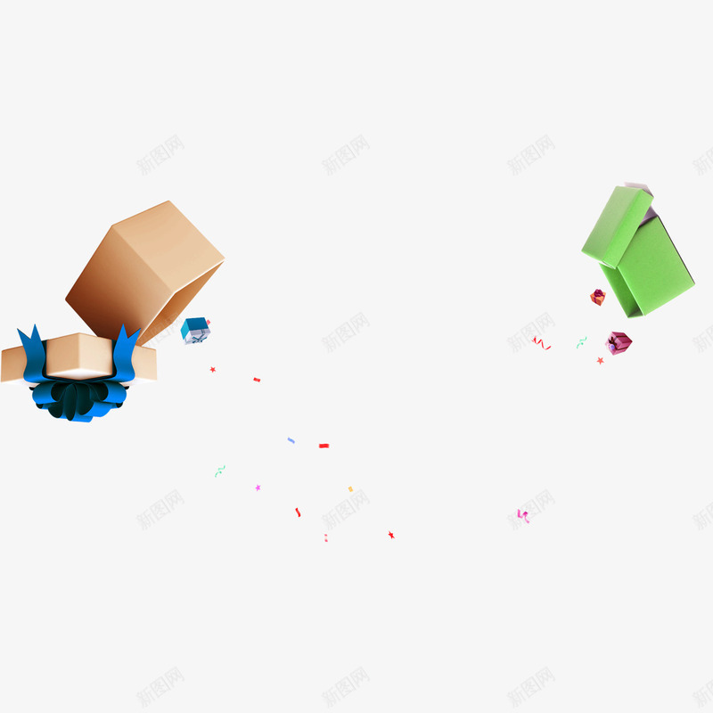 打开的礼盒png免抠素材_88icon https://88icon.com 打开的礼盒 礼品盒 礼盒