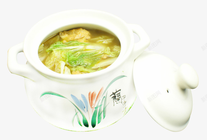 素白菜汤png免抠素材_88icon https://88icon.com 产品实物 汤汁 白菜 美味 美食 蔬菜 餐饮