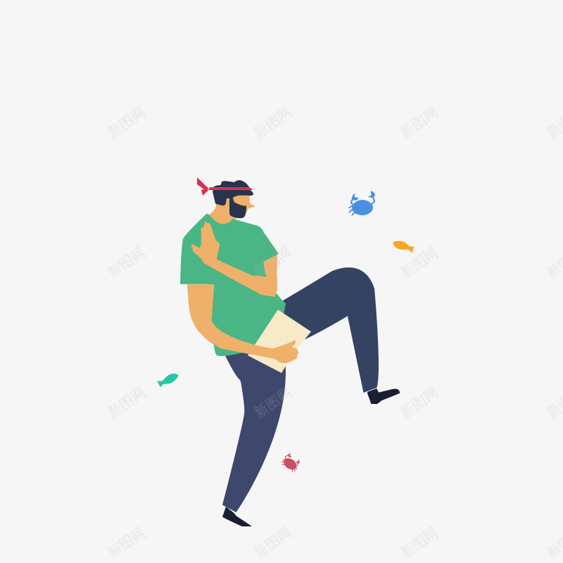 绿色衣服小胡子大叔插画png免抠素材_88icon https://88icon.com 卡通 叔叔 小胡子 插画 绿色衣服