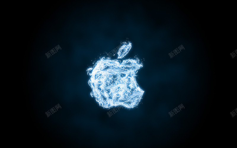 光效苹果黑色背景png免抠素材_88icon https://88icon.com 背景 苹果 黑色