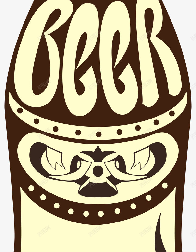 黄色手绘啤酒png免抠素材_88icon https://88icon.com beer 啤酒 手绘 清新 装饰图案 酒瓶 黄色