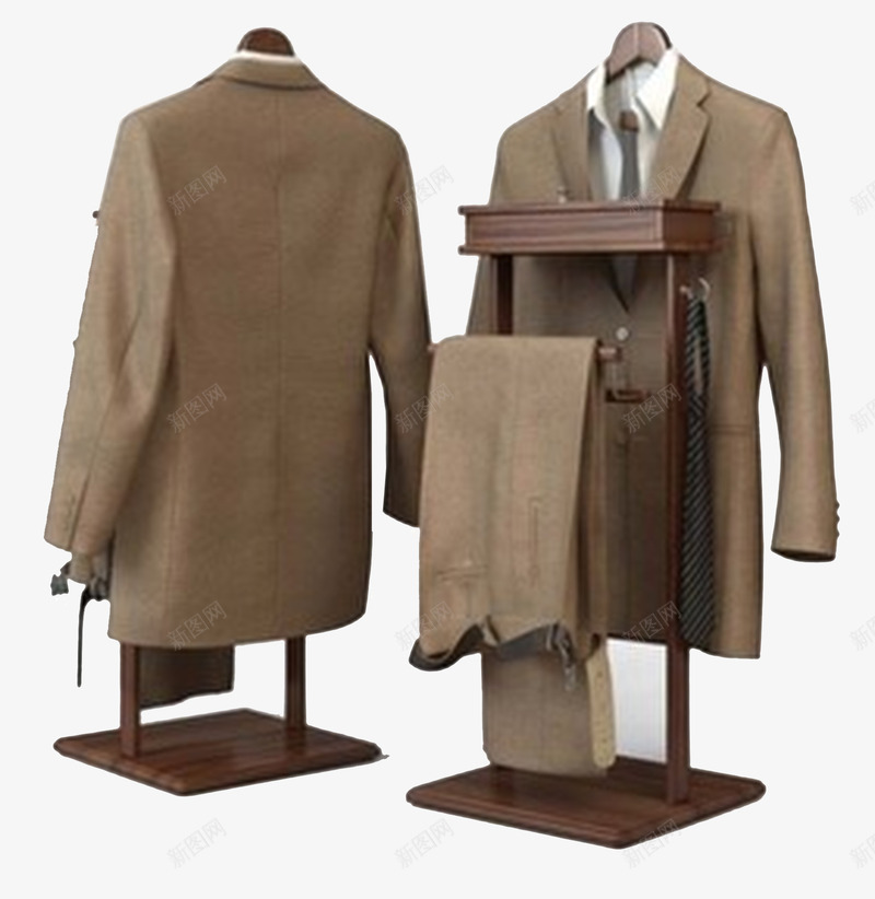咖啡色西装裤子png免抠素材_88icon https://88icon.com 咖啡色 挂着的衣服 服装 裤子 西装