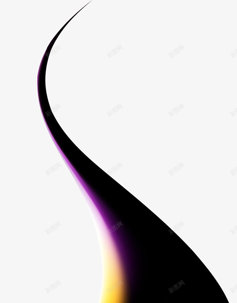 黑色清新曲线png免抠素材_88icon https://88icon.com 弧形 曲线 梦幻 清新 简约 线条 美丽 黑色