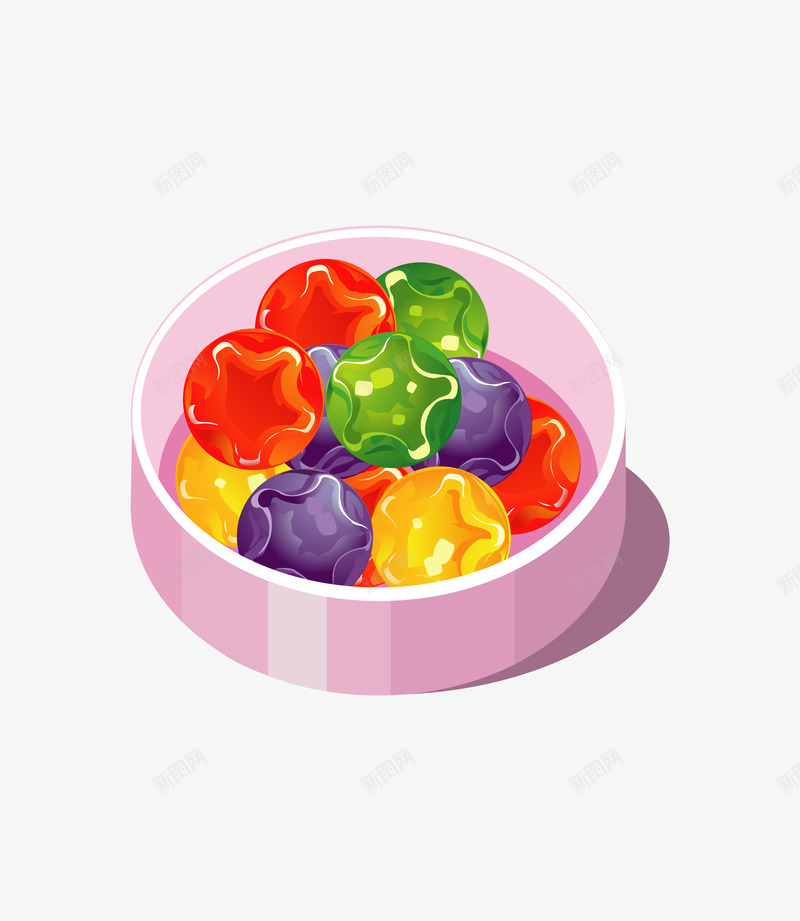卡通清新甜蜜糖果装饰png免抠素材_88icon https://88icon.com 卡通简约糖果插画 彩色糖果 棒棒糖 糖果 糖果广告设计 糖果海报设计 美食