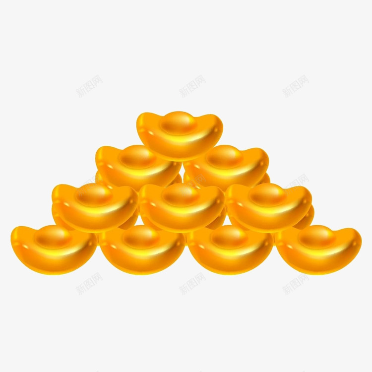 金元宝png免抠素材_88icon https://88icon.com 古代货币 金元宝 黄金