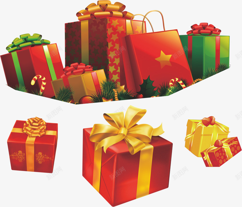 鸡年礼品堆png免抠素材_88icon https://88icon.com 2017 喜庆 新年 礼品堆 鸡年