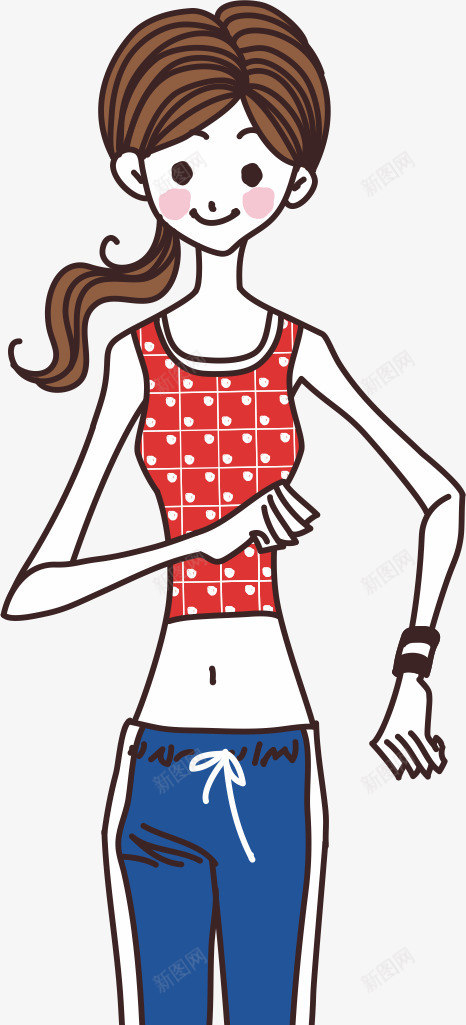 跑步女性矢量图ai免抠素材_88icon https://88icon.com 卡通 女生 彩绘 晨跑 漫画人物 运动 矢量图
