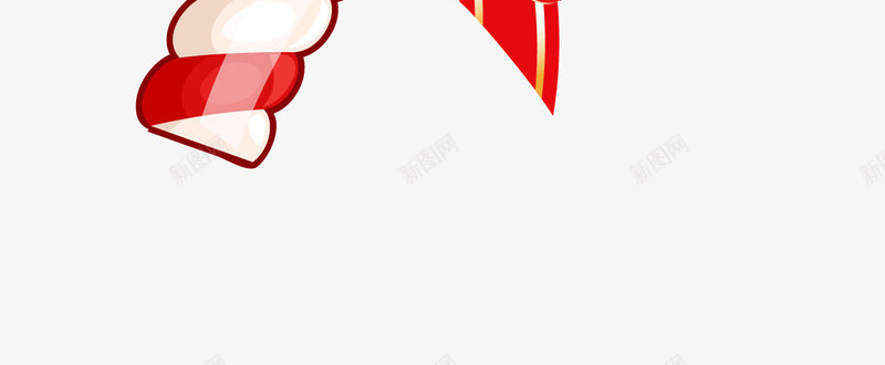 手绘红色蝴蝶结拐杖png免抠素材_88icon https://88icon.com 卡通 手绘 拐杖 糖果 红色 蝴蝶结