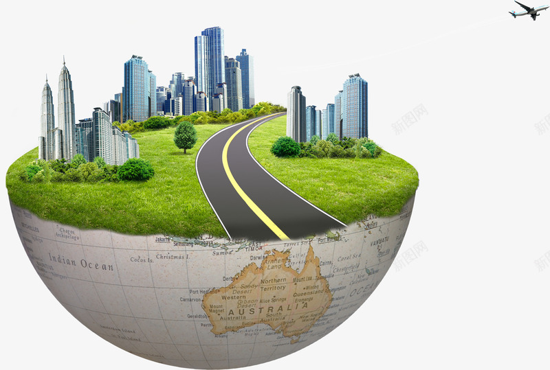 地球公路png免抠素材_88icon https://88icon.com 公路 地球 建筑 爱护地球 路 都市 马路
