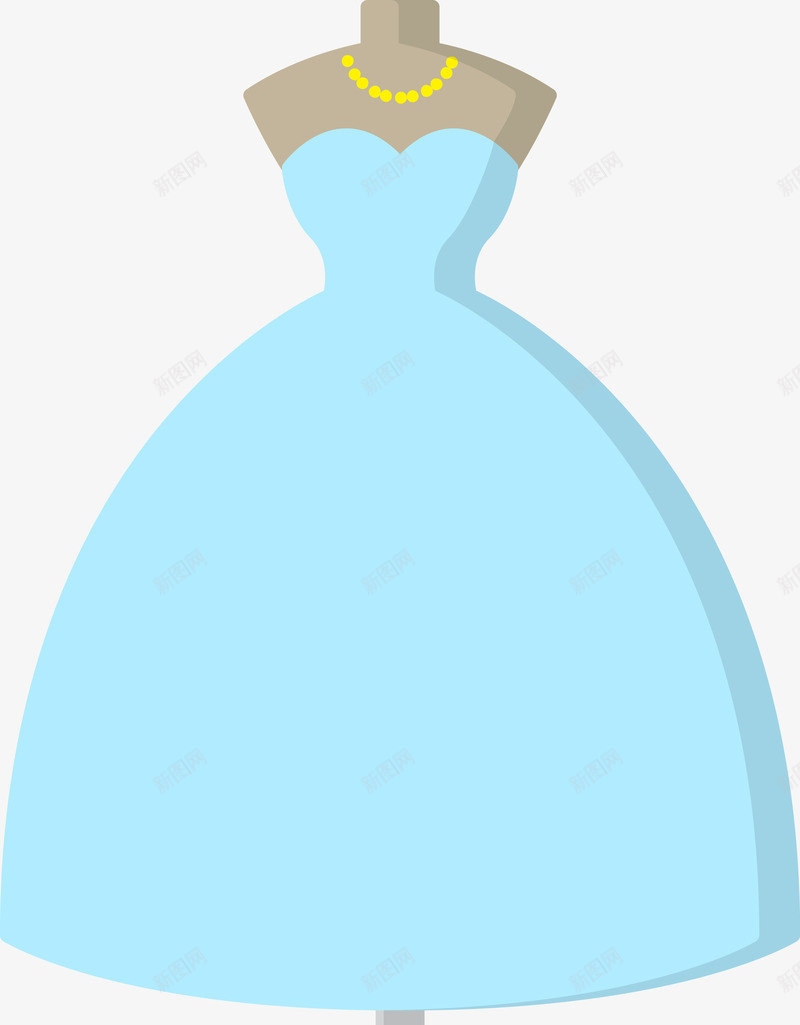 蓝色卡通长裙png免抠素材_88icon https://88icon.com 女性服饰 女装 服装 真丝连衣裙 真丝长裙 蓝色 裙子 连衣裙 长裙