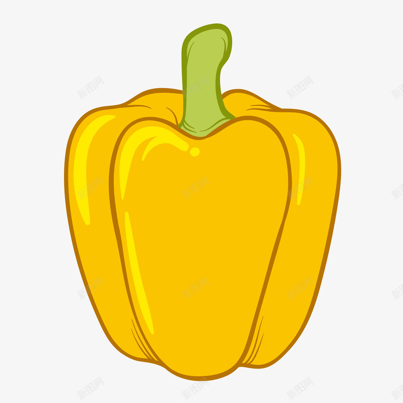 卡通黄椒矢量图eps免抠素材_88icon https://88icon.com PNG图 PNG图下载 创意卡通 卡通 卡通插图 处暑 插图 蔬菜 黄椒 矢量图