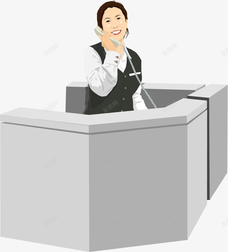 前台女性工作人员png免抠素材_88icon https://88icon.com 前台 女性 工作人员