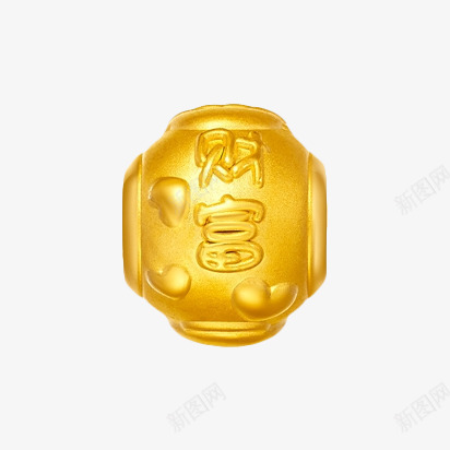 周大福财富黄金转运珠png免抠素材_88icon https://88icon.com 产品实物 周大福 宝FOLLOW财富 珠 转运珠 黄金
