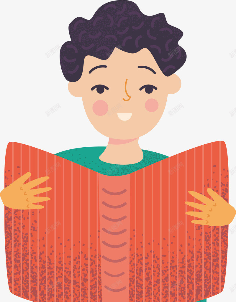 手绘卡通女性读书人物元素矢量图ai免抠素材_88icon https://88icon.com 人物形象 可爱的 女性读书人物 小孩 爱好阅读 知识 读书卡通人物 读书的力量 矢量图