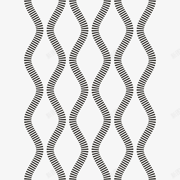 手绘黑色虚线波浪线png免抠素材_88icon https://88icon.com 不规则波浪纹 不规则波浪线 几何曲线 手绘 曲线 波浪曲线 波浪线 虚线 黑色