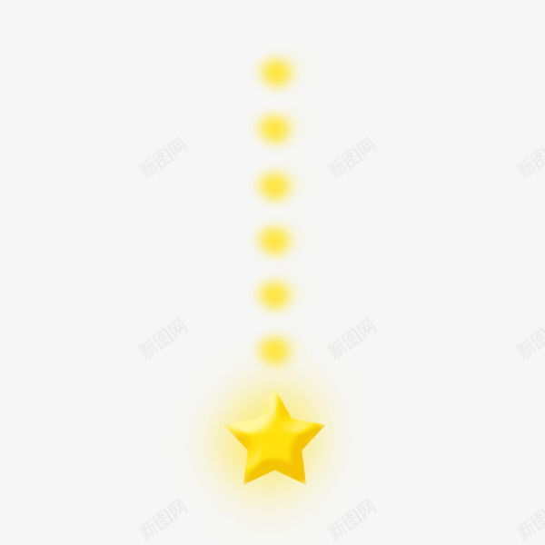 悬挂星星png免抠素材_88icon https://88icon.com 亮星 发光 简约 酷炫 黄色