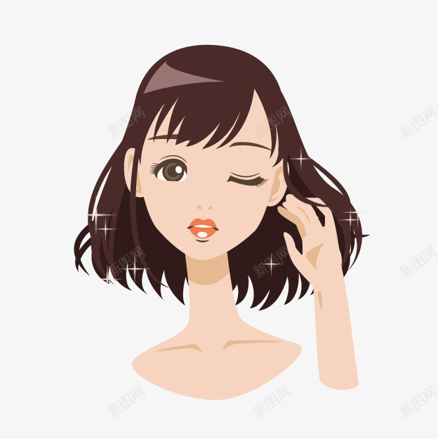 可爱女孩png免抠素材_88icon https://88icon.com 动漫 卡通女孩 卡通女性 发型展示 发型模特 可爱女孩 女孩 女性 女性发型 女性模特 手绘女孩