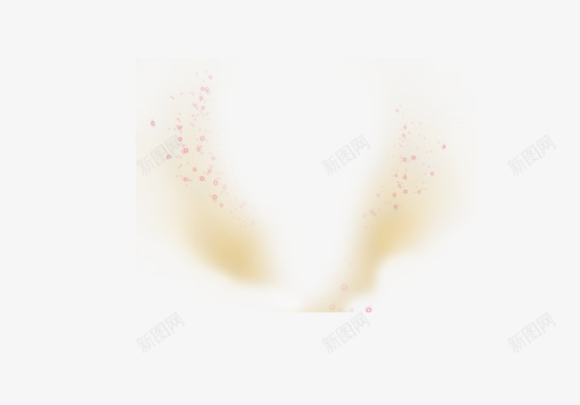 黄色炫光png免抠素材_88icon https://88icon.com 翅膀星星对称