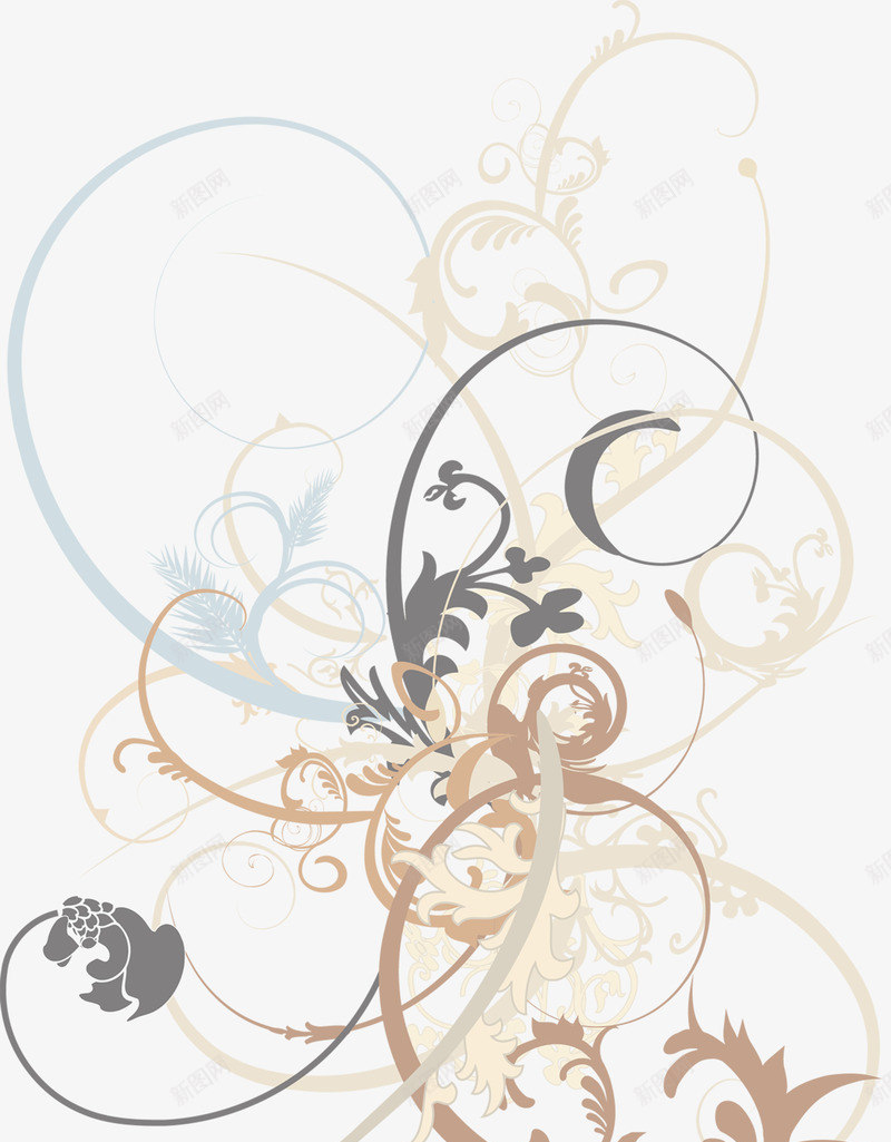 手绘花纹啤酒png免抠素材_88icon https://88icon.com 啤酒 图片 花纹