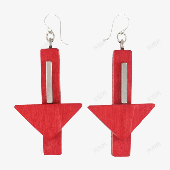 简约耳饰耳环创意箭头形状耳环礼png免抠素材_88icon https://88icon.com 木制品 礼品 箭头 耳环 耳饰
