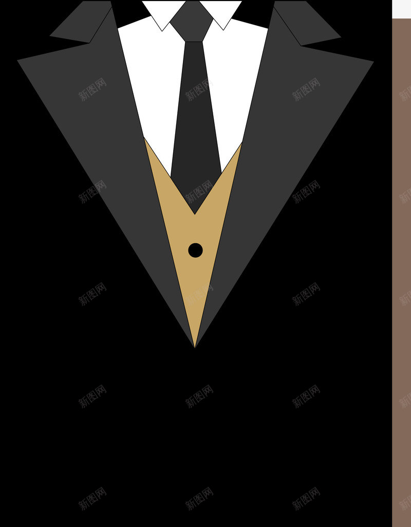 黑色西装矢量图eps免抠素材_88icon https://88icon.com 服装 男士西服 衣服 衣服材质 衣服面料 西服 西服材质 西服面料 西装 西装面料 面料 矢量图