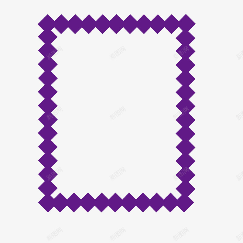 紫色方块色块边框png免抠素材_88icon https://88icon.com 方块 紫色 色块 边框