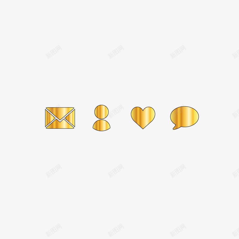 分享点赞评论邮件按钮png免抠素材_88icon https://88icon.com 按钮 网页按钮 黄金烫金按钮