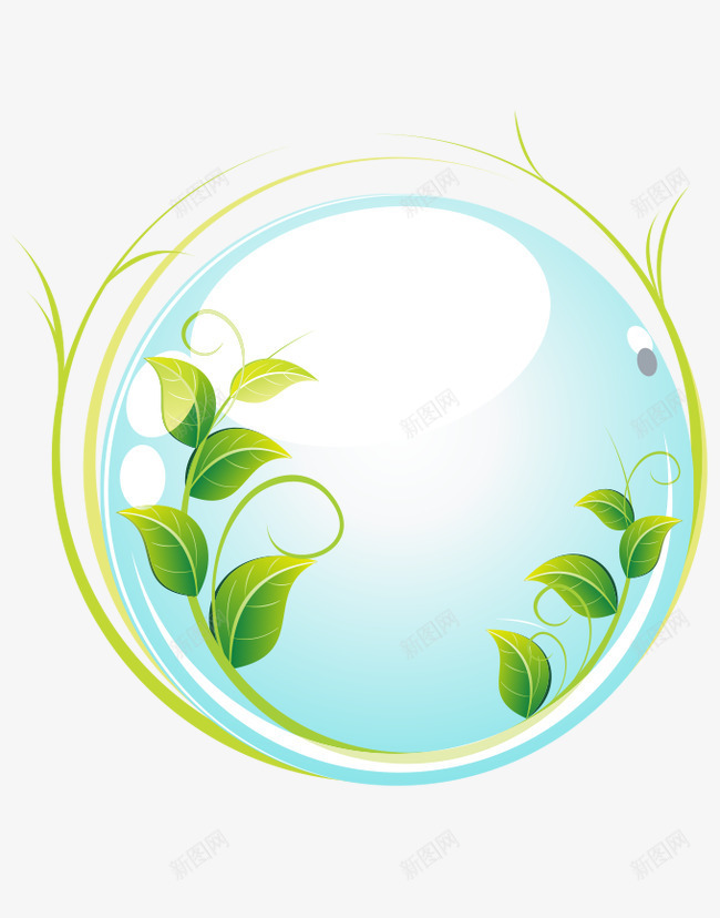 环保标志地球png免抠素材_88icon https://88icon.com 地球 环保标志 绿叶