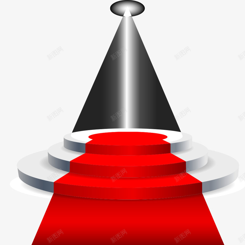灯光舞台红毯png免抠素材_88icon https://88icon.com 圆形 灯光 矢量素材 红毯 舞台