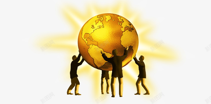 创意人物托起的地球png免抠素材_88icon https://88icon.com 光茫 商业元素 地产元素 职场人士