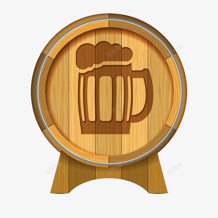 酿出的美味png免抠素材_88icon https://88icon.com 啤酒 啤酒装饰画 奖杯状啤酒装饰 家装 手工 木头 装饰 装饰品 酒吧 雕刻