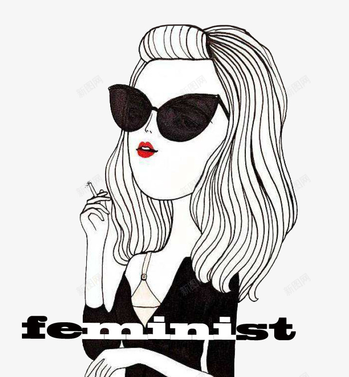 新时代女性抽烟代表权利的平等png免抠素材_88icon https://88icon.com 人物 代表 女性 女权 尊重 平等 抽烟 新时代 权利 漫画